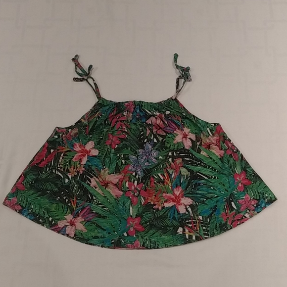 Zara Spaghetti Strap Summer Top Size 5 - Picture 3 of 7